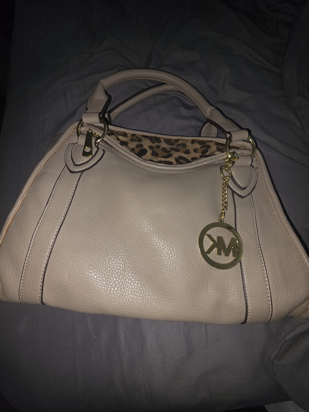 Worn Michael Kors Grey Bag